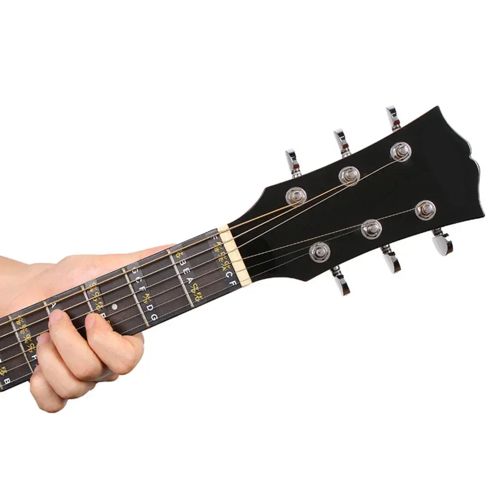 Guitar Stickers Scales Notes Fret Decals Beginner Learning Label Guitar Fretboard Stickers Guitar Decor For Stringed Instruments Oasis Select