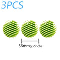 Anti-tangle Oval Solid Cleaning Balls Magic Laundry Balls Drum Washing Machine Stain for Laundry Ball Cleaning Tool for Clothes Oasis Select green