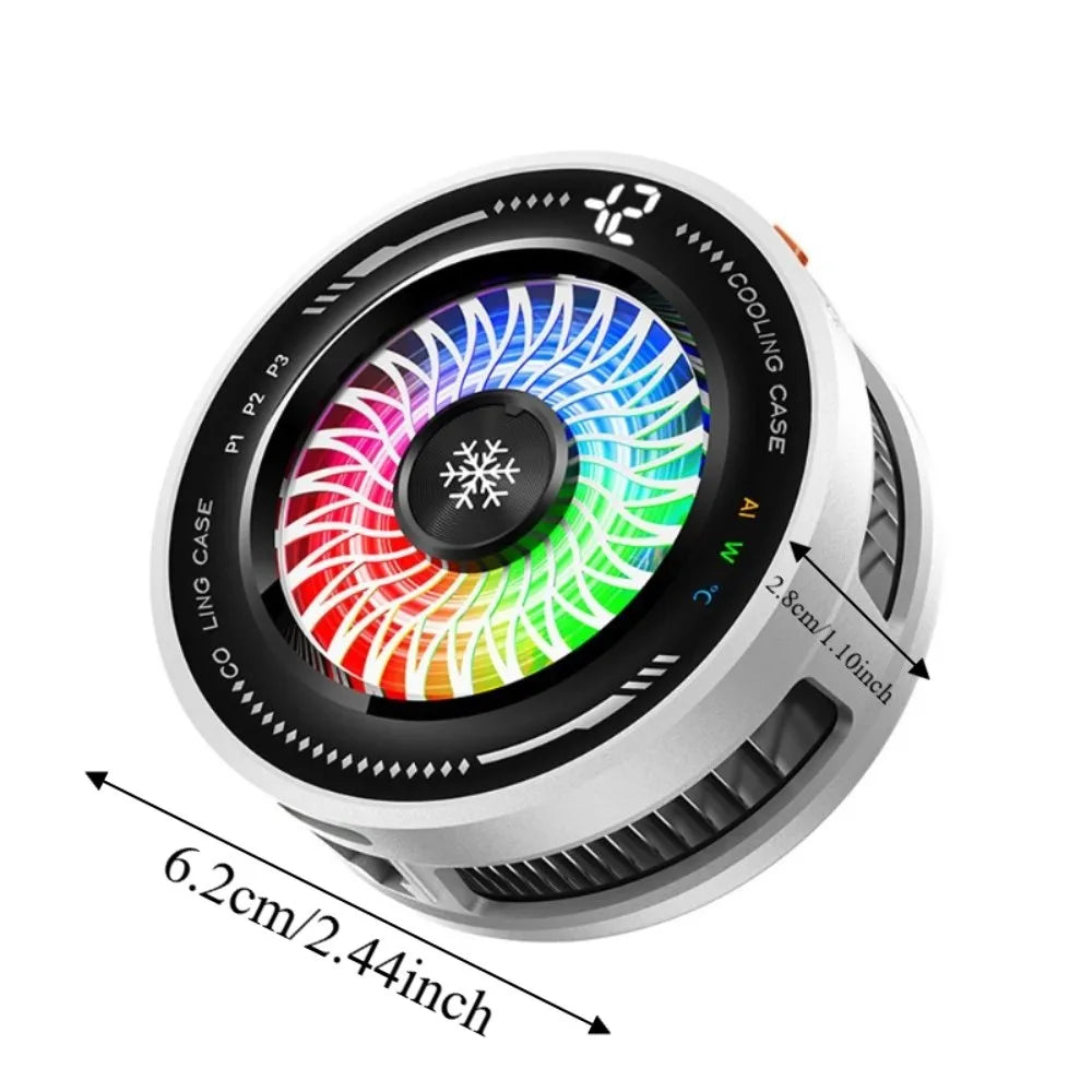 AI Smart Temp Control Magnetic Mobile Phone Cooler 4 Modes RGB Colorful Semiconductor Freezing Gaming Radiator Tablet Heat Sinks Oasis Select
