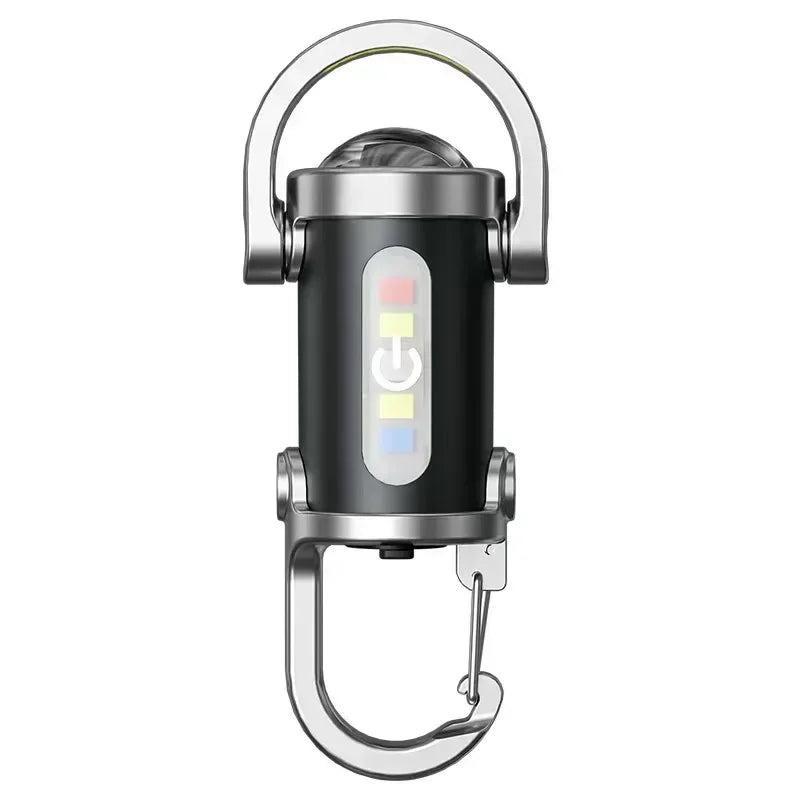 Mini LED COB Flashlight USB Rechargeable Torch – 6 Modes 450 Lm