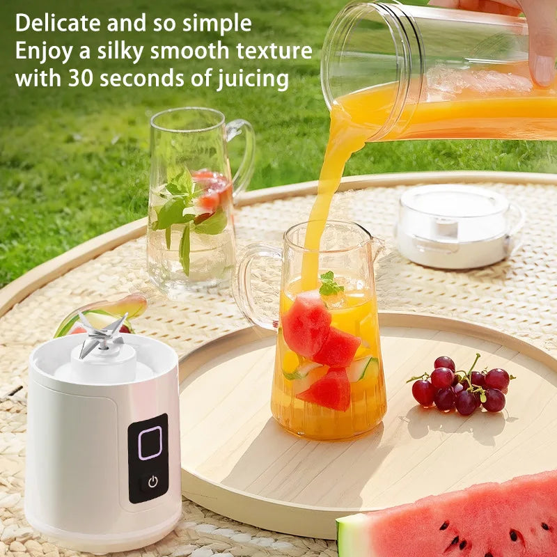 Portable USB Rechargeable Wireless Juicer Blender Cup 600ml