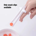 1pcs Finger Chopsticks Lazy Snack Clip for Gamers Hand-Free Eating Tool Avoid Dirty Hands Creative Snack Tongs Tableware Oasis Select White