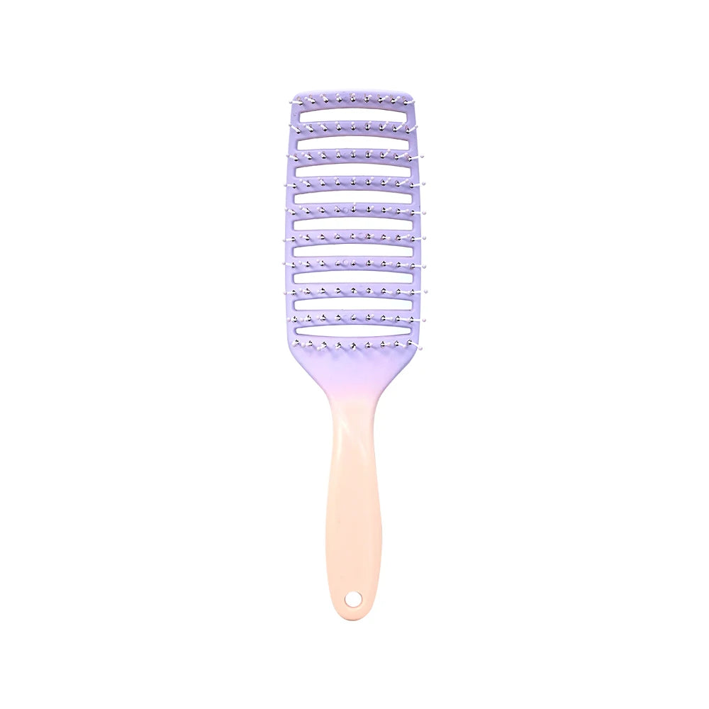 Hollow Out Hair Brush Scalp Massage Combs Hair Styling Detangler Fast Blow Drying Detangling Tool Wet Dry Curly Hair Oasis Select M37-tian-purple-02