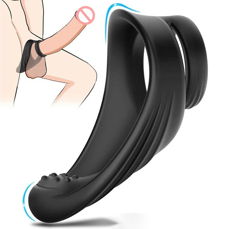 Penis Ring Delay Ejaculation Adult Goods For Men Sex Toys Male Masturbator Silicone Cock Ring Oasis Select