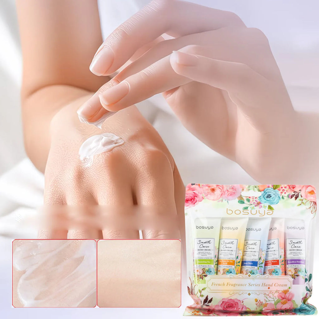 Floral Fragrance Hand Cream Set – Moisturizing Daily Care Hand Cream Set Oasis Select 5PCS 1