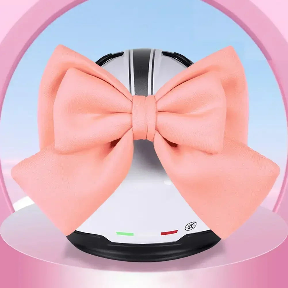 Motorcycle Helmet Butterfly Knot Full Face Off Road Helmet Decor Bow Styling Women Cycling Electric Bike Motorcycle Accessories Oasis Select Pink