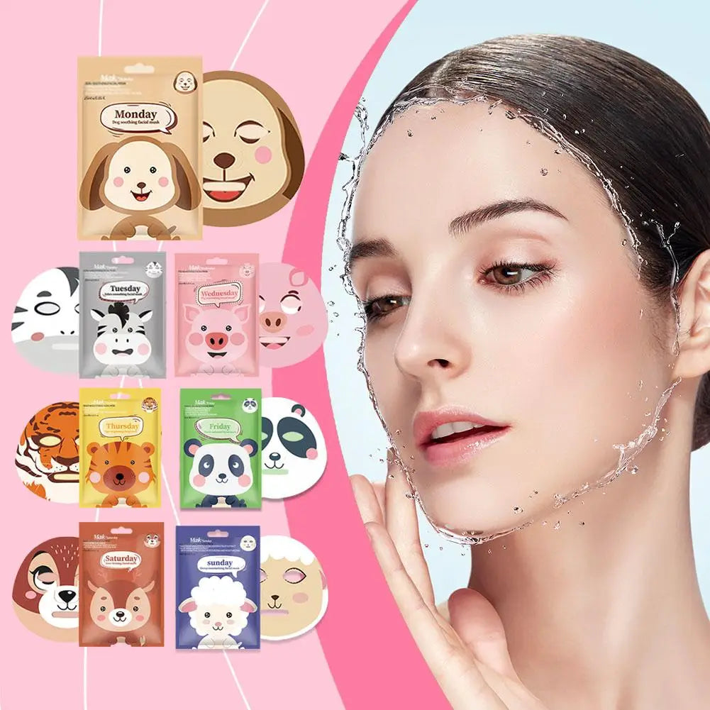 Animal Print Sheet Mask – Collagen & Hyaluronic Acid Hydration Hydrating Sheet Mask Oasis Select
