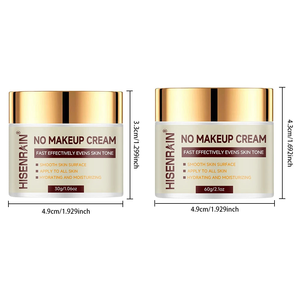 HISENRAIN Hyaluronic Acid & Glycerin BB Cream - Hydrating Tone-Up Moisturizer for Natural Glow & Smooth Skin. Oasis Select