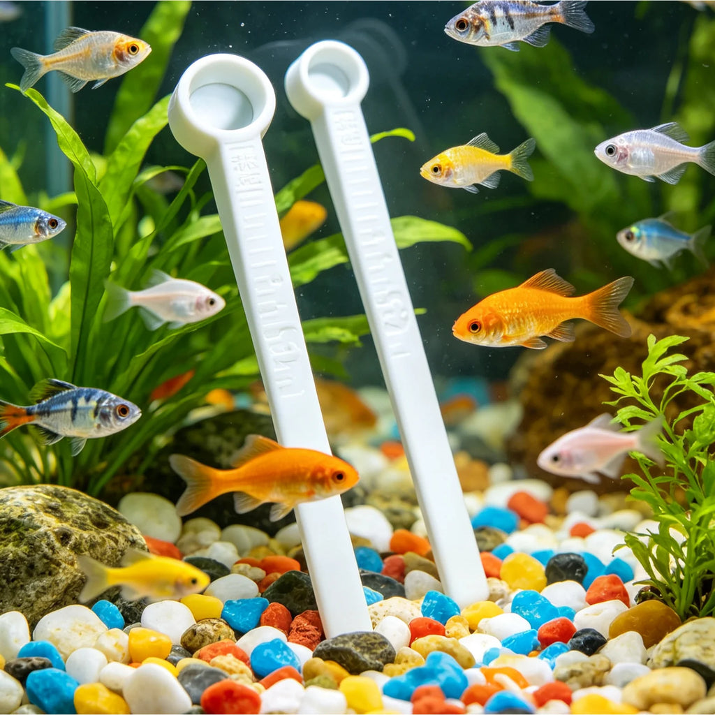 3Pcs Aquarium Fish Feeding Spoon Precision Measuring Scoops (0.02g/0.1g/0.25g) for Fish Food Aquarium Supplements Feeding Tools Oasis Select