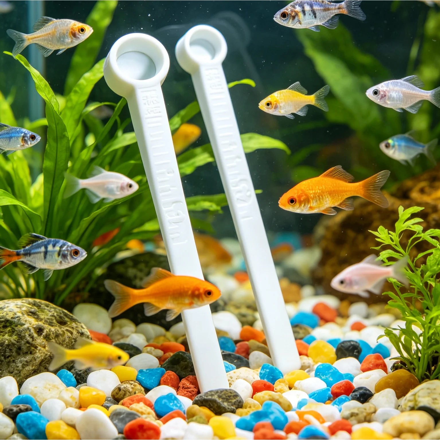 3Pcs Aquarium Fish Feeding Spoon Precision Measuring Scoops (0.02g/0.1g/0.25g) for Fish Food Aquarium Supplements Feeding Tools Oasis Select