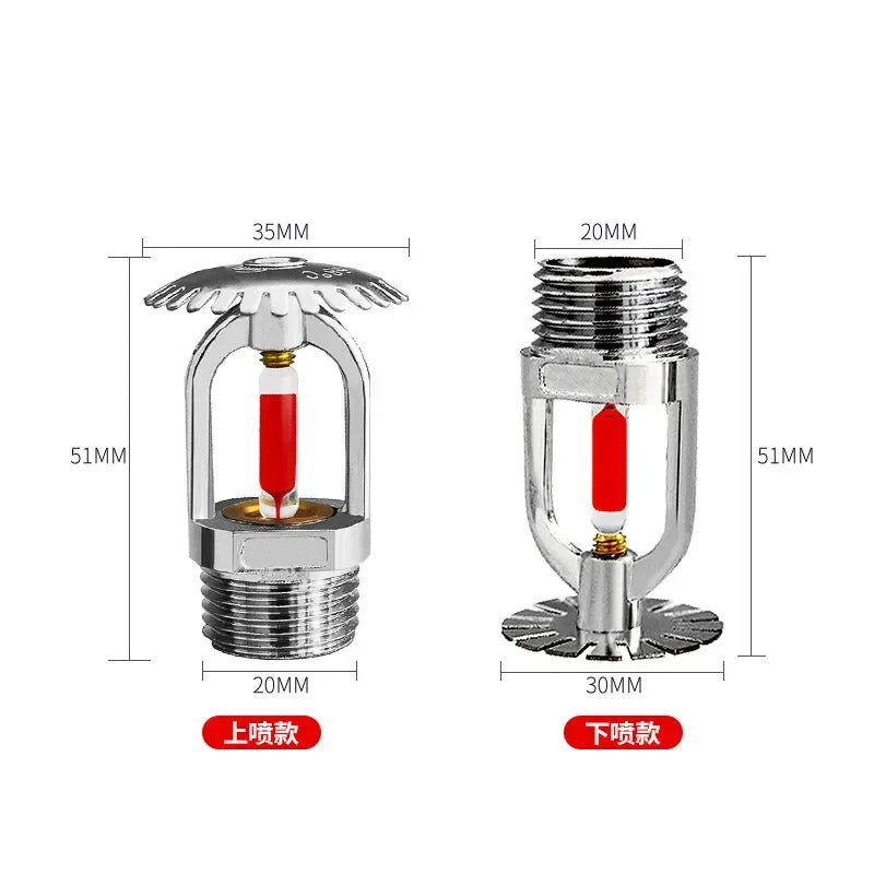 High Quality 1/2 Inch DN15 Brass Pendent Type Fire Sprinkler Head Fire Extinguishing System Protection 68 Degrees Oasis Select
