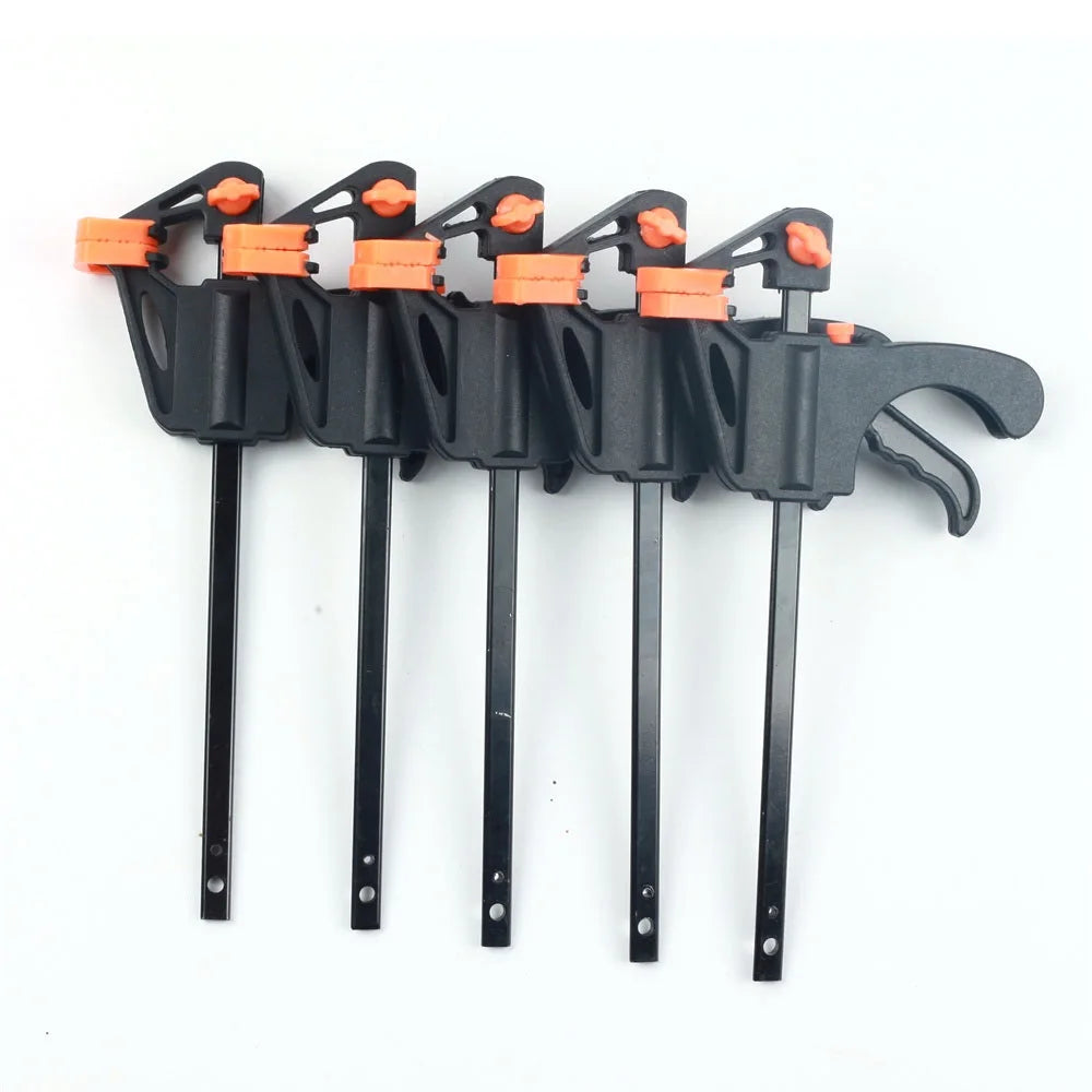 4-Inch F Bar Clamp Set – Quick Ratchet Woodworking Grip | SLADE Woodworking Clamp Set Oasis Select 5pcs