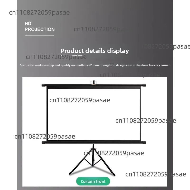 Projection Curtain 72-inch Curtain Bracket Rod Floor Non-punching Bracket Screen Drop Simple Projection Screen Oasis Select
