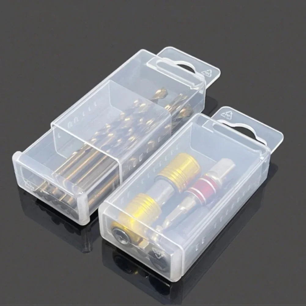 Tool Parts Storage Lucency Box Drill Milling Cutter Box Rectangular Telescopic Box Taps Twist Drills Tool Packaging Oasis Select