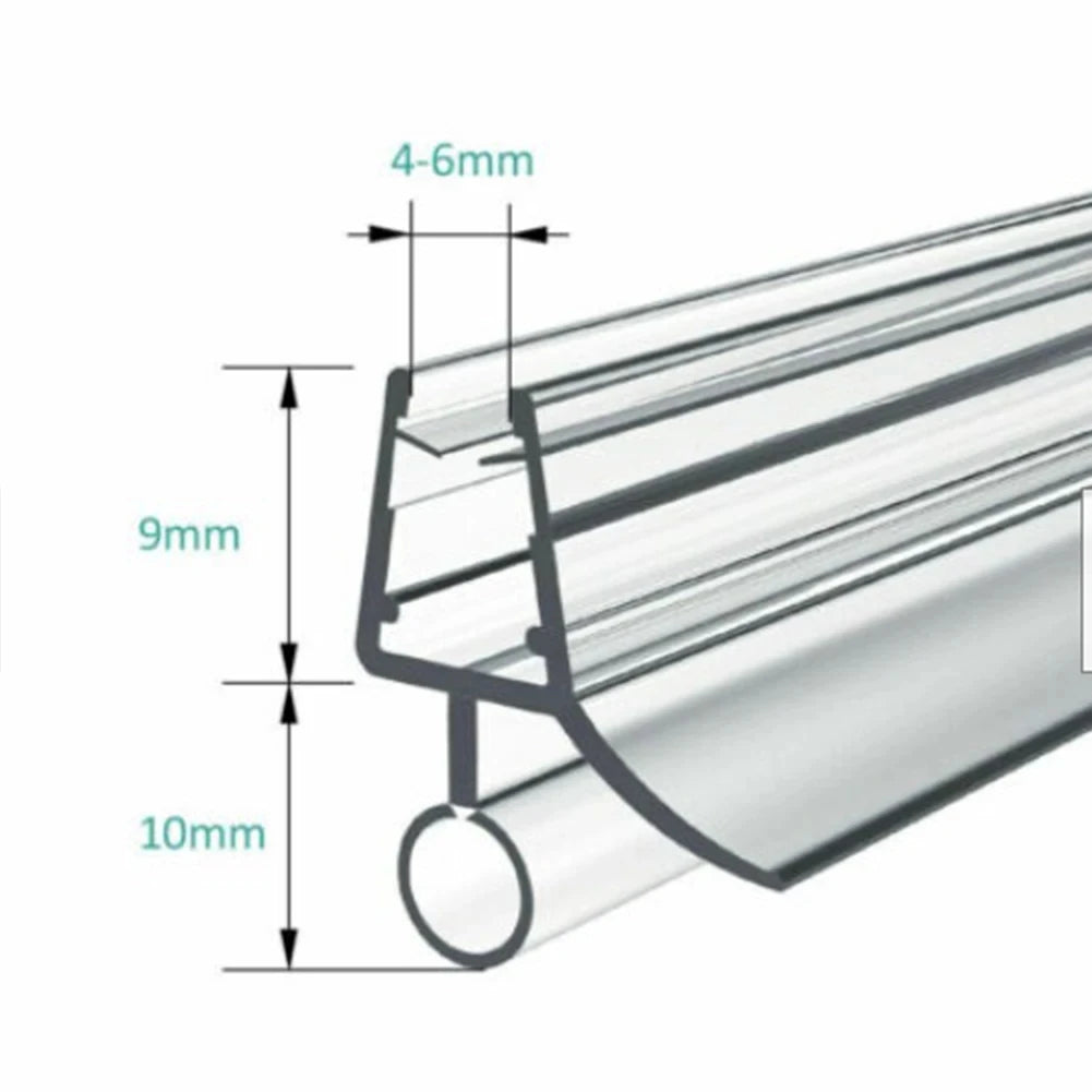 4-6mm Up to 30mm Gap Bath Shower Screen Door Seal Strip Weatherstrip Seal Shower Door Seal Water Deflector Bathroom Accessories Oasis Select