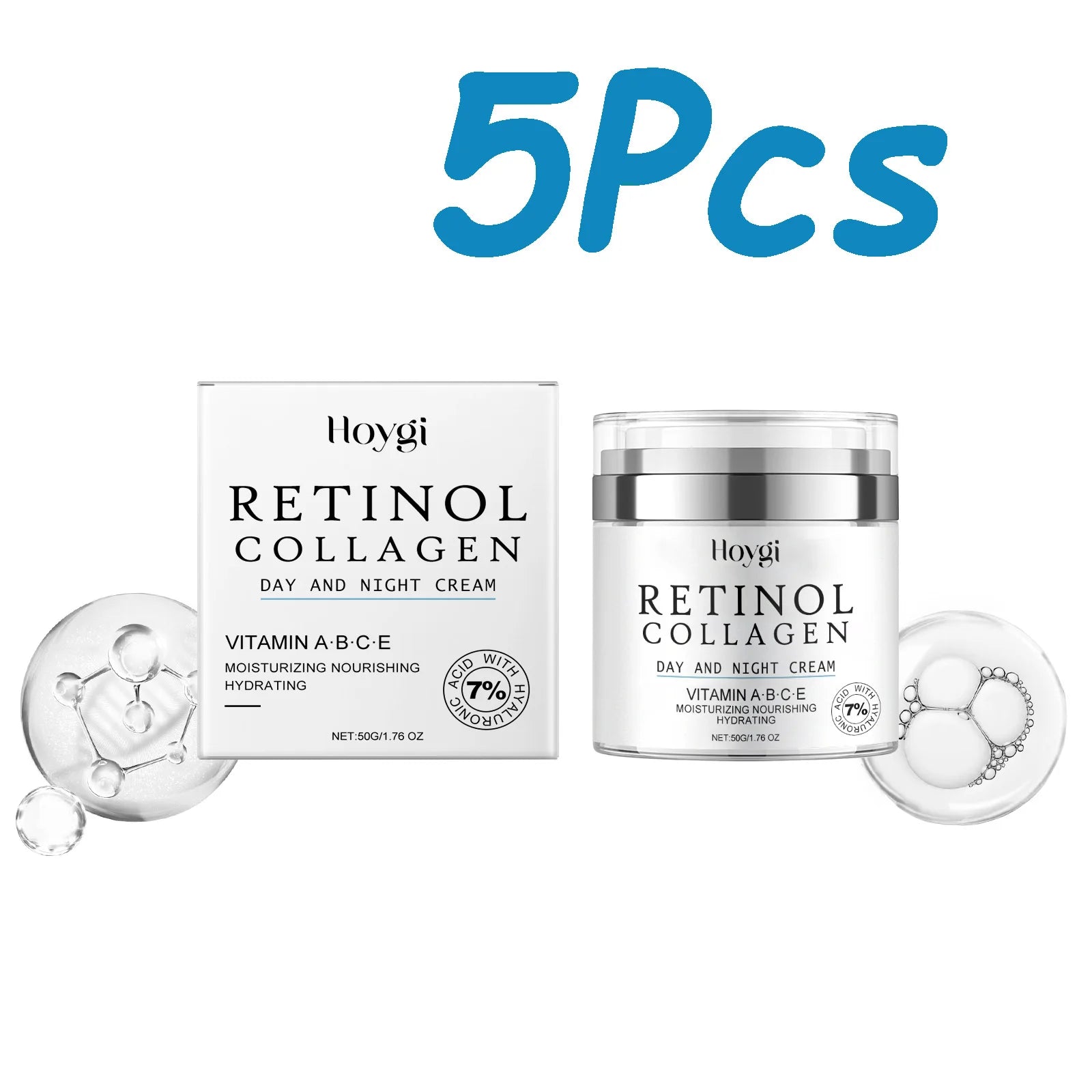 Retinol Anti Aging Face Cream Moisturizing Collagen Wrinkle Remove Firming Skin Smoothing Nourish Glow Skin Care Cream 50g Oasis Select 250g Boxed