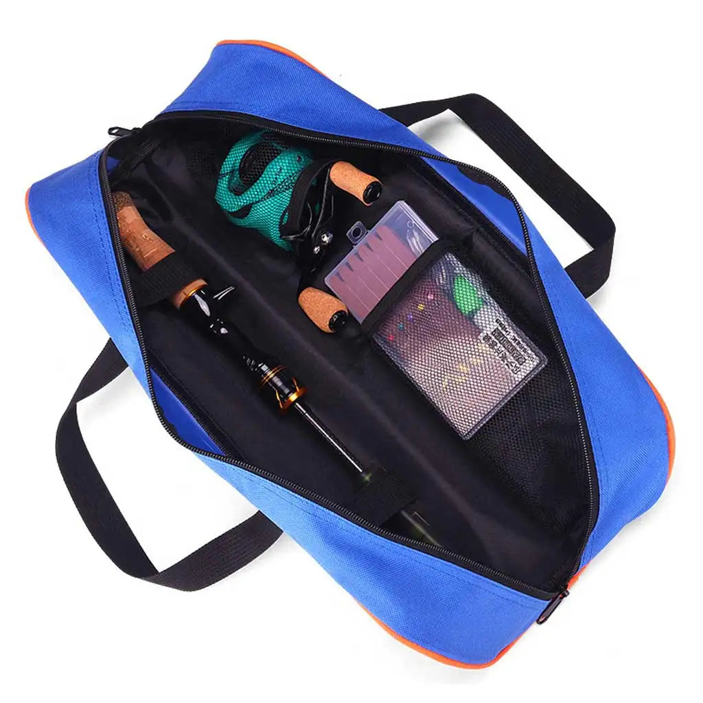 Multi-functional Fishing Bag Oxford Carryall Box Lure Organizer Tackle Bag Detachable Rod Tube Storage Case Oasis Select