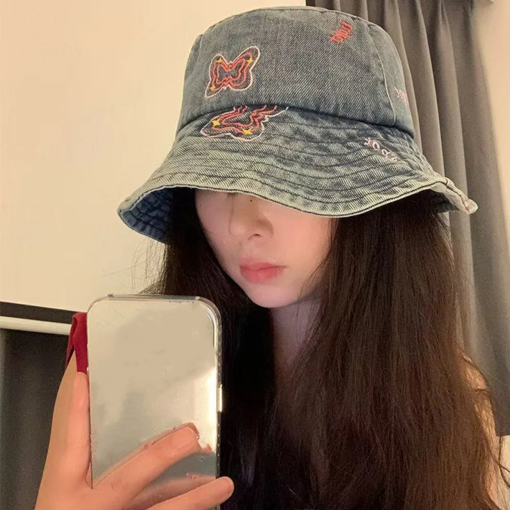 High Quality Unisex Cotton Bucket Hats Solid Color Summer Sunscreen Panama Hat Multicolors Outdoor Fisherman Hat Oasis Select 1