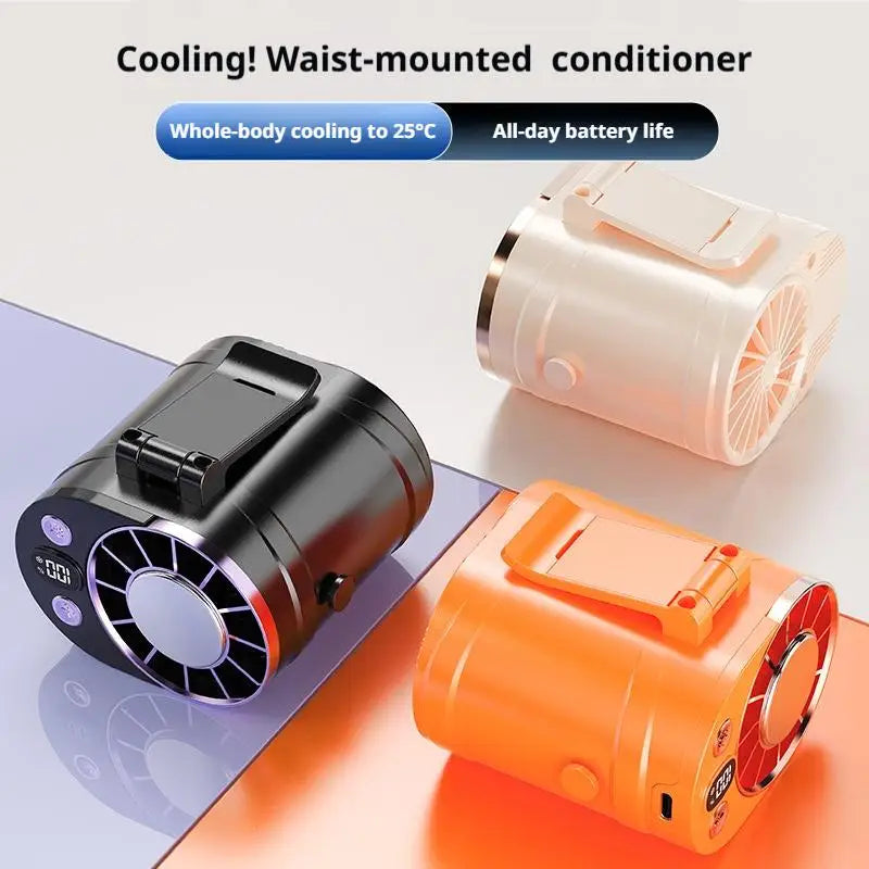 Clip-On Waist Fan | Semiconductor Cooling 3000mAh USB Rechargeable