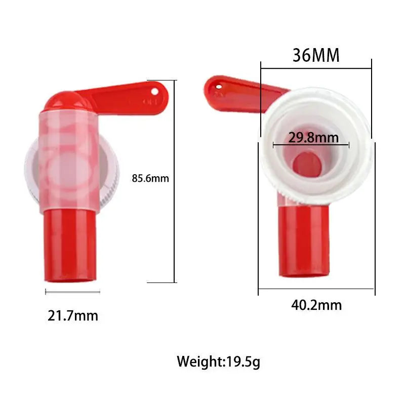 DN61 61mm Garden Faucet Red White Plastic Tap for Plant Nutrient Solution Outdoor Use Oasis Select 1PCS