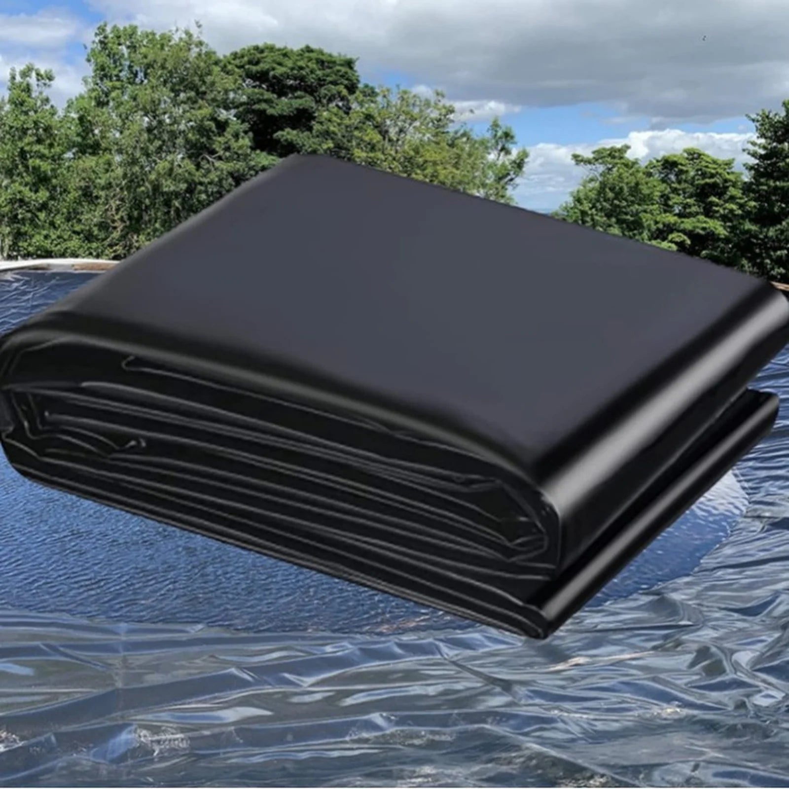 Fish Pond Liner Cloth Waterproof Gardens Pools Membrane Black Flexible Streams Fountains Reinforced Landscaping Pool Liner Oasis Select