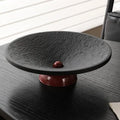 Elegant Textured Pedestal Fruit Tray Stable Sturdy Base Minimalist Design for Home Kitchen Snack Serving Display Oasis Select A2
