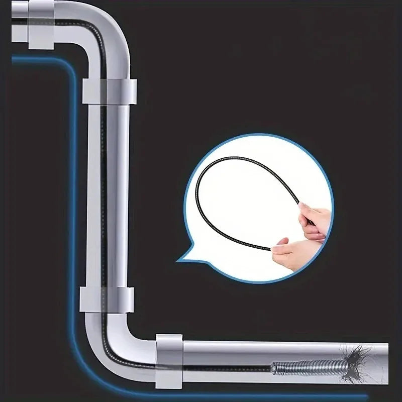 4-Claw Flexible Drain Snake | Hair Catcher & Pipe Dredger Drain Cleaning Tool Oasis Select