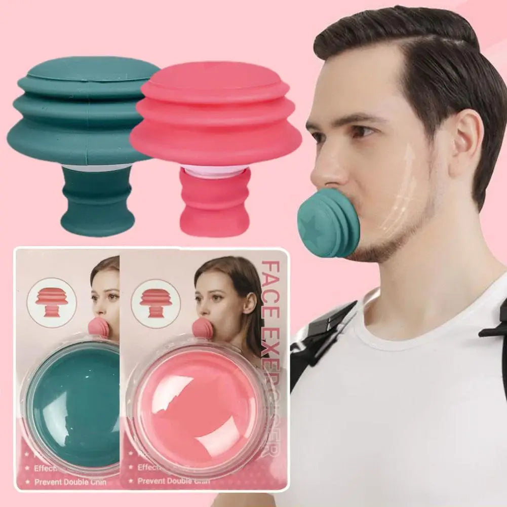Face Jaw Exerciser Slimmer Jaw Face Neck Toning Exerciser,Facial Yoga Skin Tighten Firm, Double Chin Breathing Exercise Device Oasis Select