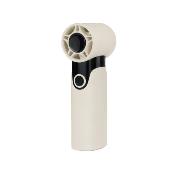 2026 New High Speed Handheld Fan 18000RPM Turbo Portable Cooling Fan 100 Speed Adjustable LED Digital Display 3000mAh Mini Fan Oasis Select Beige