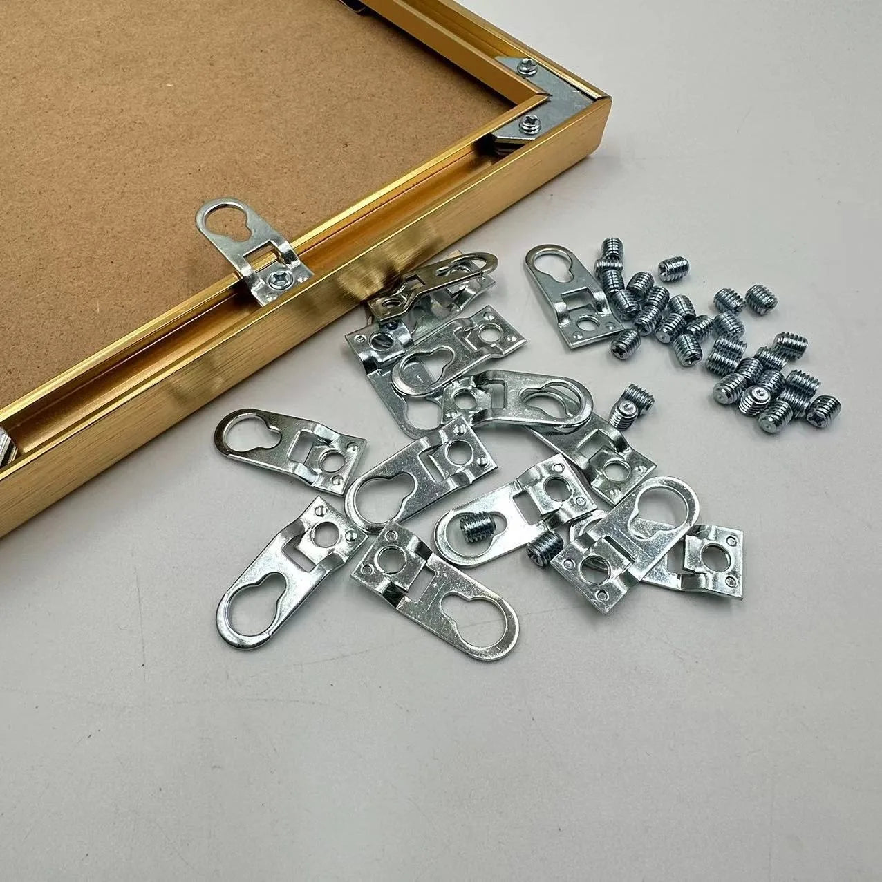 10pcs/Set Picture Hangers Metal Keyhole Hanger Fasteners for Picture Photo Frame Furnniture Cabinet Accessory Oasis Select