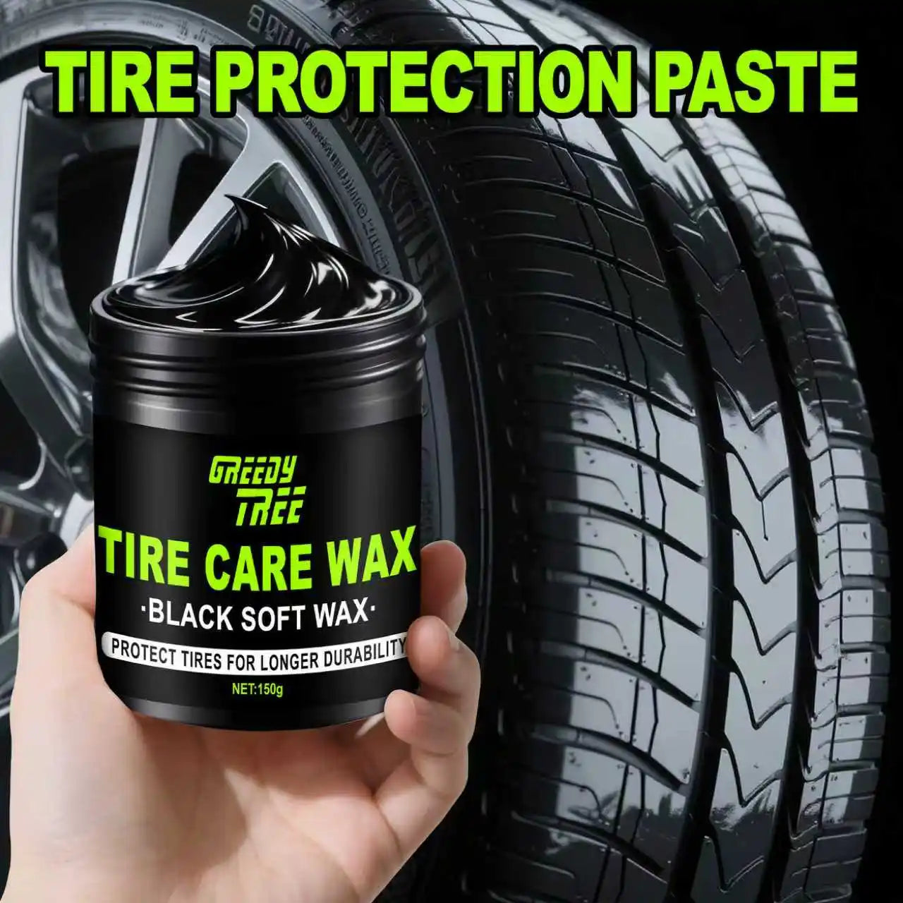 Tire Shine Spray & Dressing – High Gloss UV Protection Polish