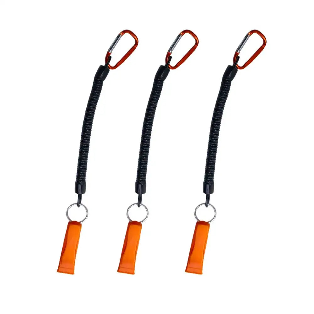 Outdoor Sports Backpack Emergency Whistle with Snap Hook for Camping Hiking Kayak Marine Boat Oasis Select Typ3 3pc