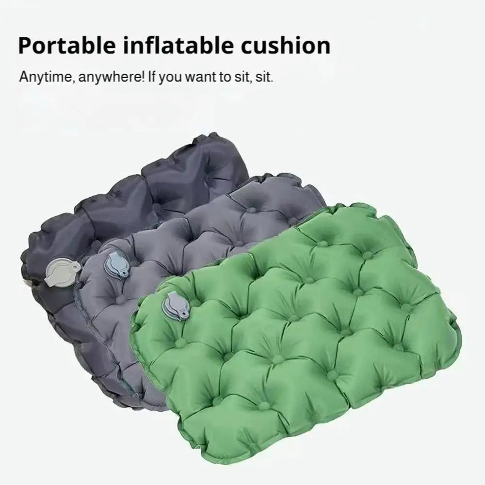 Portable Inflatable Seat Cushion Outdoor Camping Air Cushion Lightweight Travel Moisture Waterproof Anti Pressure Ulcer Air Mat Oasis Select