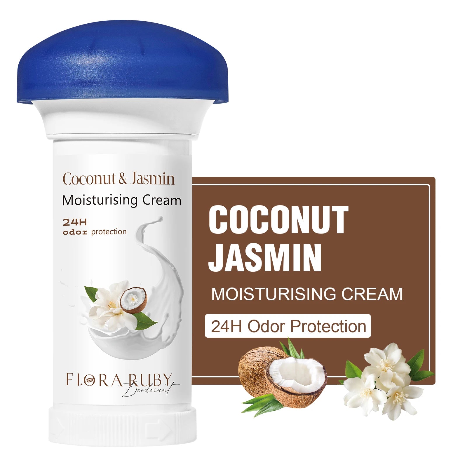 Body Odor Remove Cream Underarm Bad Smell Sweating Removal Armpit Refreshing Antiperspirant Lasting Aroma Deodorant Body Care Oasis Select COCONUT JASMIN
