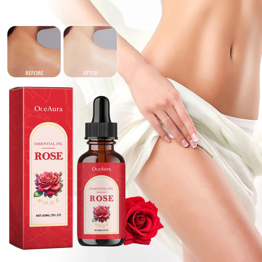 Rose Essential Oil Nourishing Moisturizing Soothing Dryness Skin Soften Delicate Smoothing Massage Essential Oil for Face Body Oasis Select