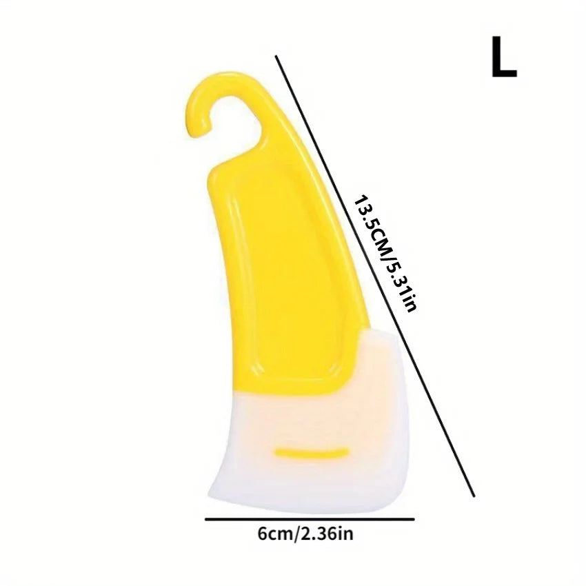 3pcs Silicone Pan Scraper Dish Cleaning Spatula Dish Scraper Non Stick Kitchen Pan Rubber Cleaning Spatula Pot Cleaning Tool Oasis Select