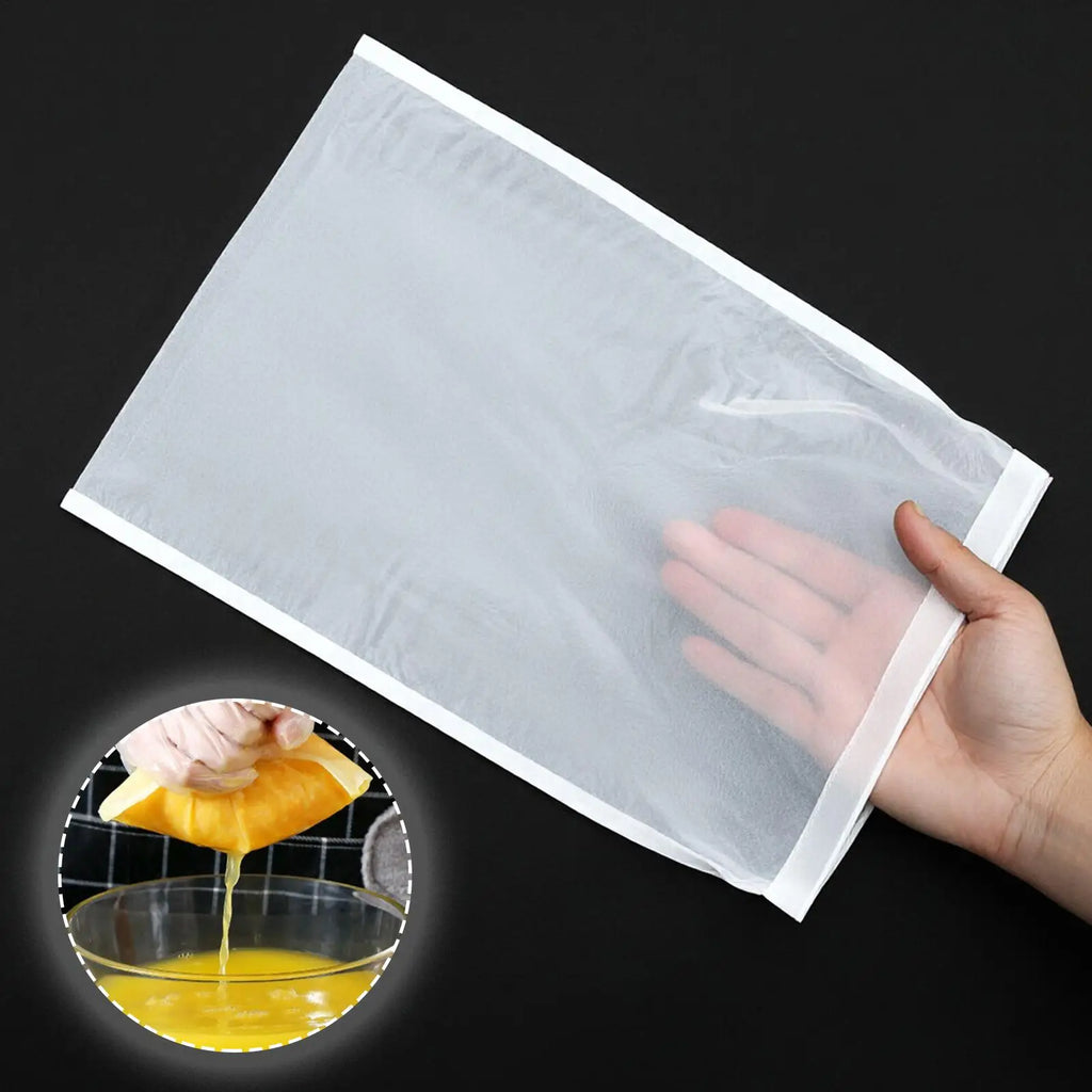 Mesh Strainer Bag 200 Mesh Filter Squeeze Water Bag Nut Milk Net Yogurt Tea Beer Food Filter Strainers Mesh Kitchen Strainer Bag Oasis Select