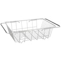 Expandable Dish Drying Rack Over The Sink,Kitchen Stainless Steel Dish Drainer In Sink Or On Counter Oasis Select silver