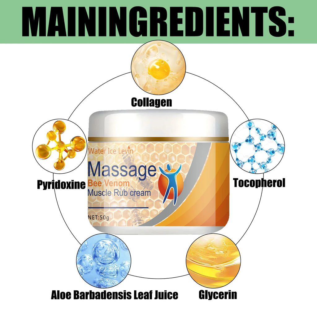 Muscle Massage Cream – Back, Neck, Legs & Feet Relief 50g Muscle Massage Cream Oasis Select