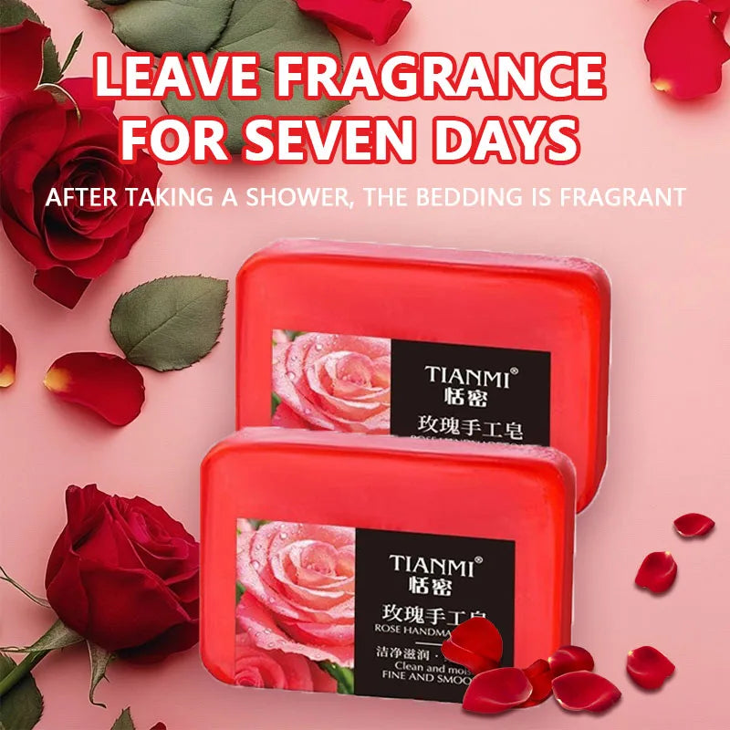 Rose essential oil soap deeply cleanses your face and body, leaving a long-lasting fragrance while moisturizing and hydrating Oasis Select