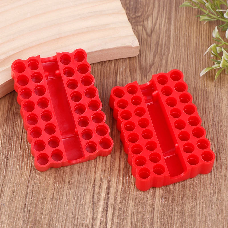 2pcs Bit Holder 32 Holes Bit Hex Shank Organiser Screwdriver Bit Holder Drill For Storage For 6.35MM Shank Storage Box Oasis Select B