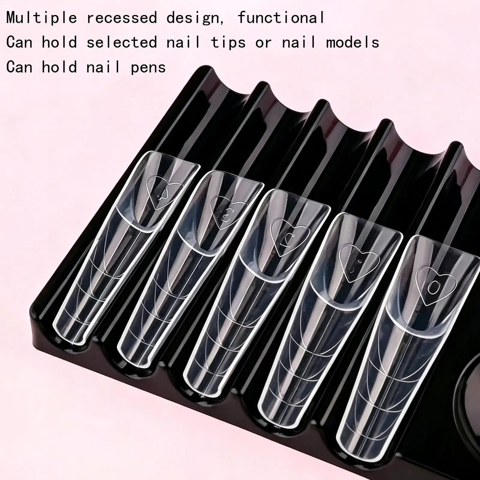 Brush Holder For Nail Multi-purpose Double Form Holder 10-Compartment With Color Palette Nails Art Tools Holder Storage Rack Oasis Select