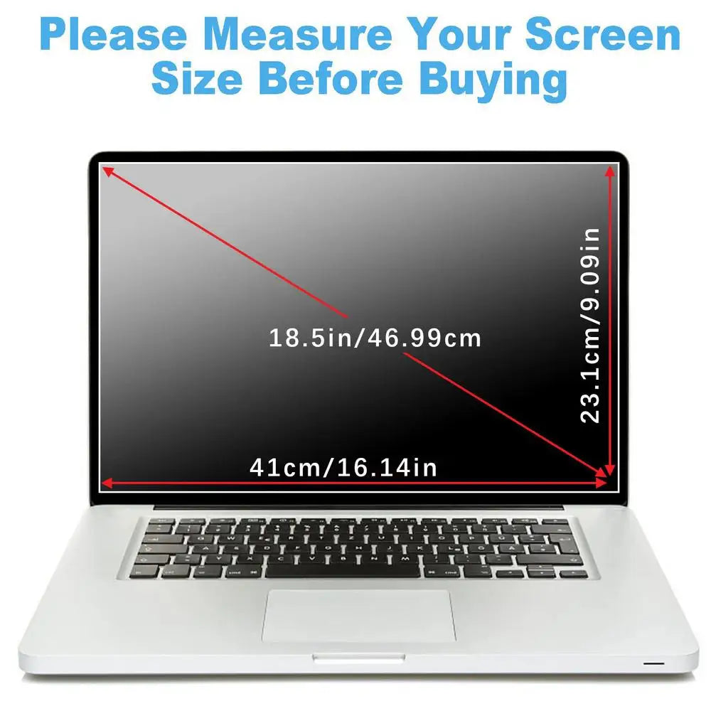Privacy Screen for Laptop Computer Screen Privacy Shield Removable Anti-Scratch Protector Film for Computer Monitor and Laptop Oasis Select 18.5 in