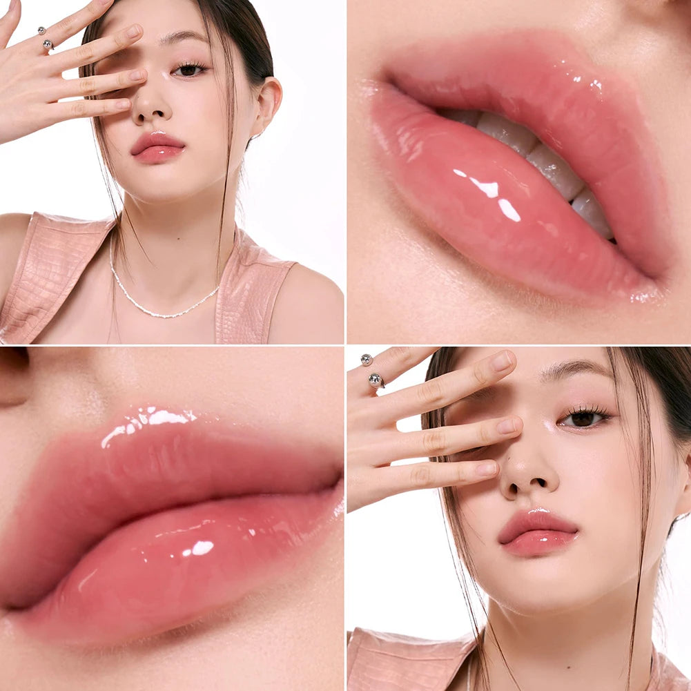 Hydrating Jelly Lipstick,Glow Moisturizing Tinted Lip Balm,Long Lasting Waterproof Plumping Lip Gloss, Mirror Lip Glaze Makeup Oasis Select