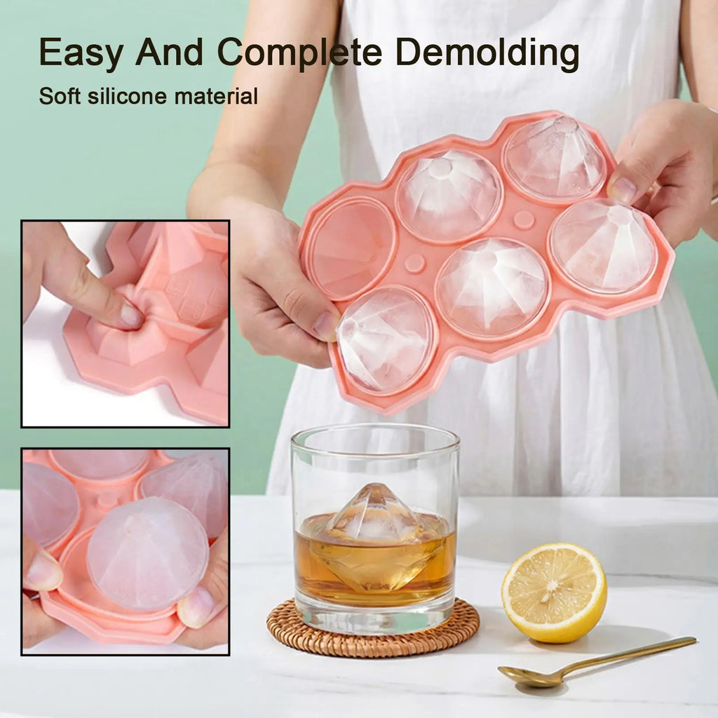 Ice Molds Non Stick Easy Release Whiskey Ice Molds Silicone Easy Release IceCubes Molds Summer Bar DIY Iced Cocktail Freeze Tool Oasis Select