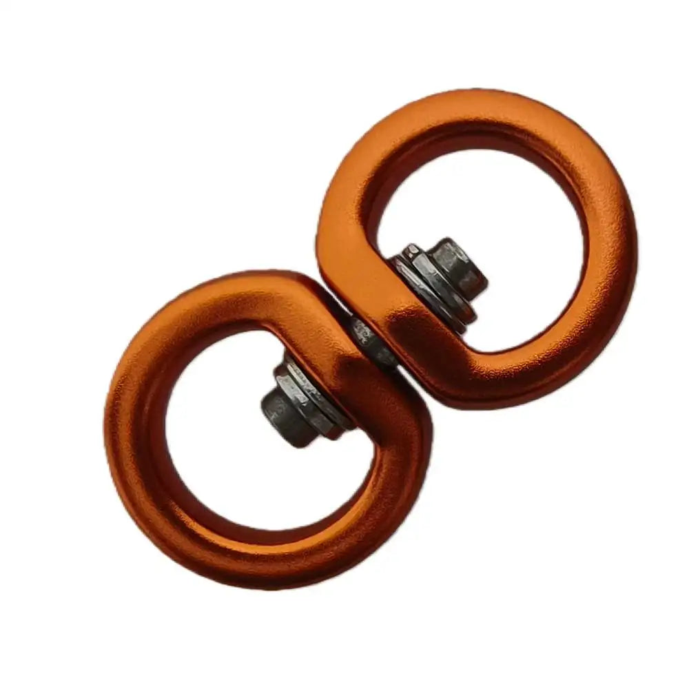 4KN Aviation Aluminum Alloy Swivel Connector for Outdoor 360° Rotation Ring for Dog Leash Backpack Hammock Camping Equipment Oasis Select orange 1pc
