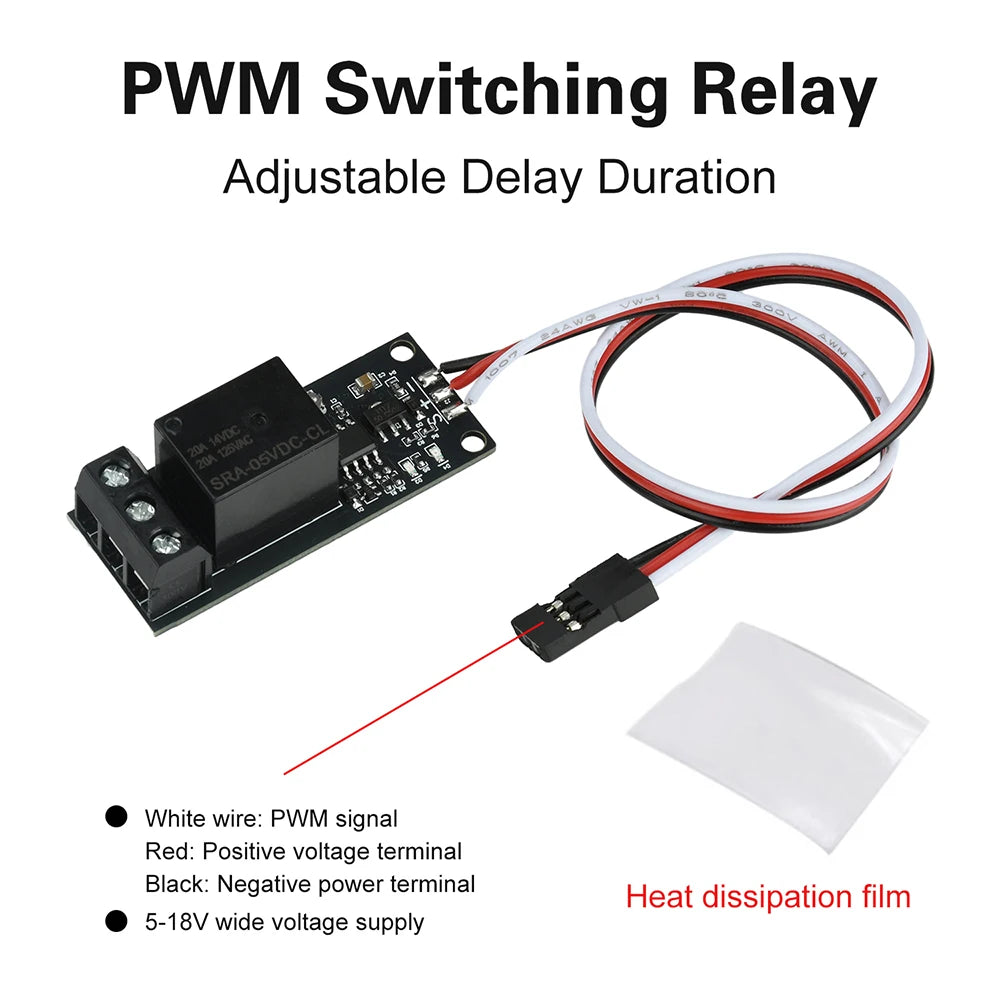 PWM Electronic Switch Relay 5-18V Model Airplane Car Model Boat Model Remote Control Aerial Light Control Can Be Set Delay Oasis Select
