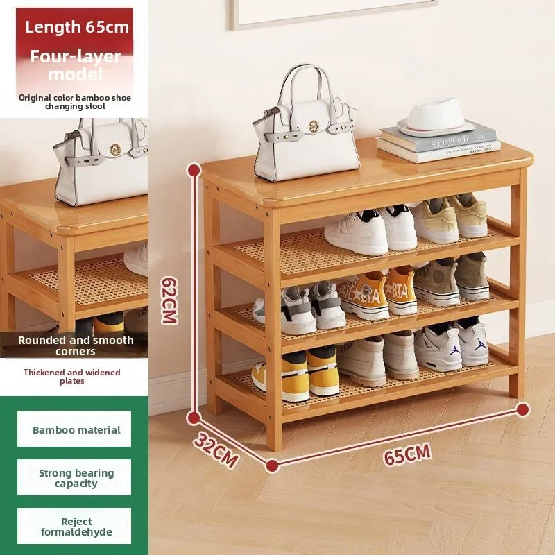 Multi-functional Household shoe cabinet, shoe rack, dustproof shoe change stool, entrance stool integrated space-saving storage Oasis Select Primary color E