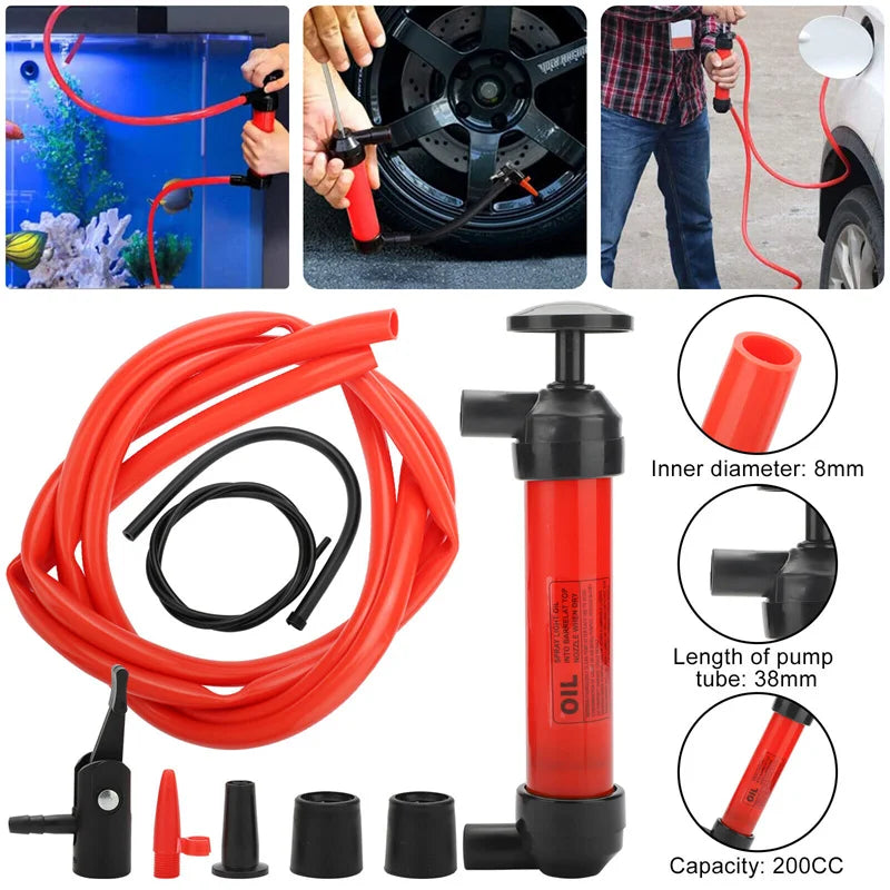 Pumping Oil And Gas With Siphon Pipe To Transport Manual Pump Oil Liquid Water Chemical Delivery Pump Hand Pump Car Modelin Oasis Select Default Title