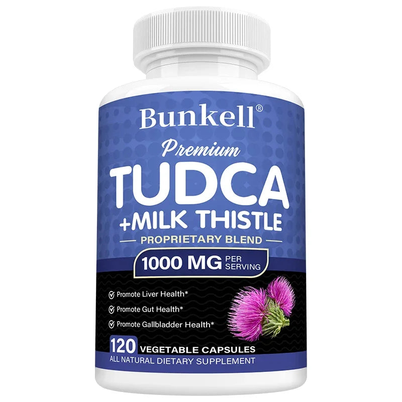 Liver Detox Capsules with Milk Thistle & TUDCA | Bunkell Liver Detox Supplement Oasis Select 120 Count-1 bottle